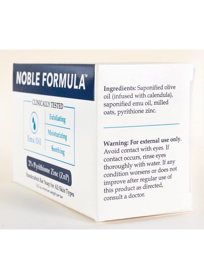 Noble Formula 2% Pyrithione Zinc (ZnP) Original Emu Bar Soap, 3.25 oz - Image 2