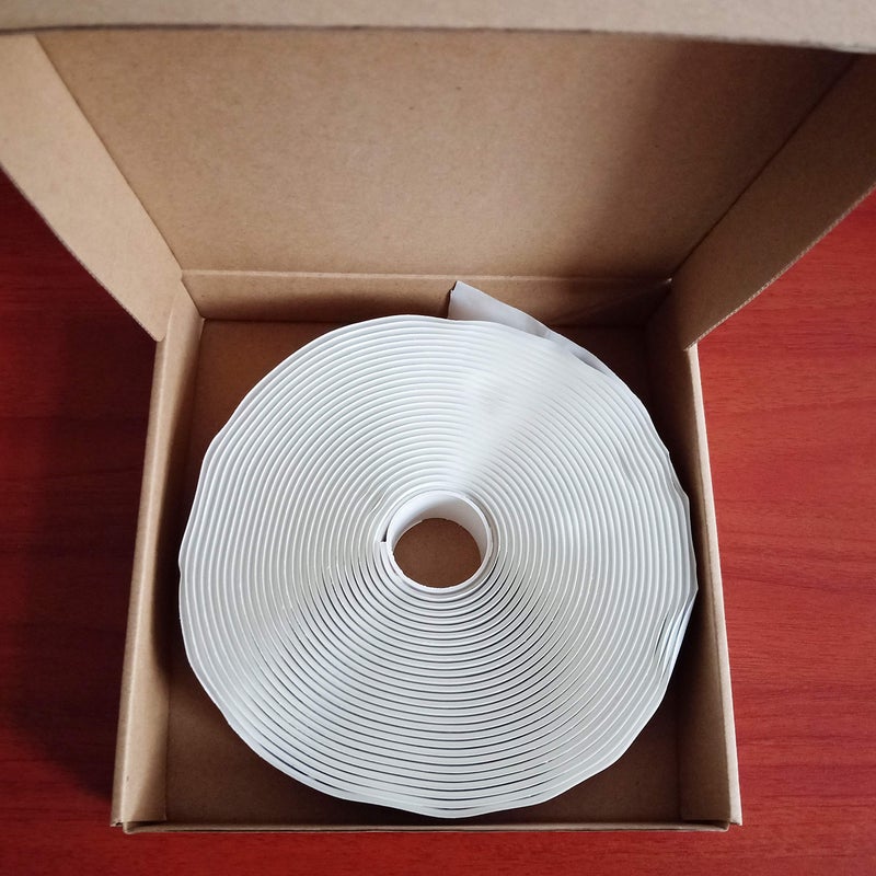 LLPT Butyl Tape White 1 Inch x 33Ft Tight Seal for Leak Proof EPDM RV Repair Window Glass Boat Sealing Roof Pipe Patching(WST233) - Image 4