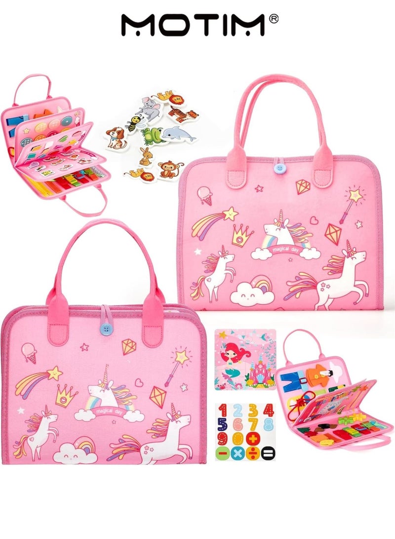 موتيم الأطفال الصغار المشغولون 1-4 سنوات نشاط المهارات الحركية الدقيقة السحابات الأبازيم أزرار لينة شعر التعلم لعبة اليد والعين التنسيق السفر لعبة مونتيسوري للأطفال - Image 4