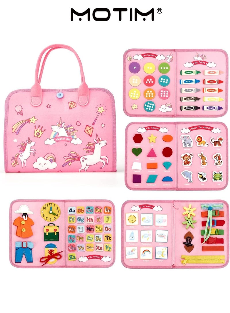 موتيم الأطفال الصغار المشغولون 1-4 سنوات نشاط المهارات الحركية الدقيقة السحابات الأبازيم أزرار لينة شعر التعلم لعبة اليد والعين التنسيق السفر لعبة مونتيسوري للأطفال - Image 2