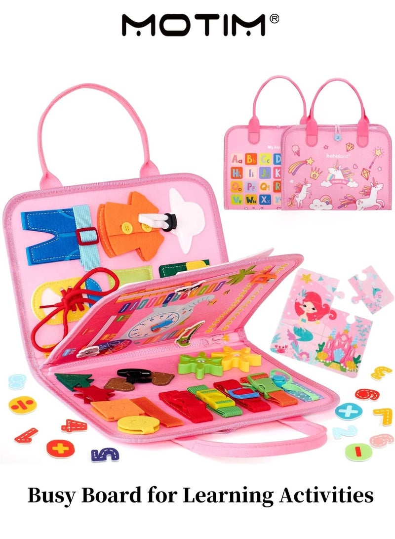 موتيم الأطفال الصغار المشغولون 1-4 سنوات نشاط المهارات الحركية الدقيقة السحابات الأبازيم أزرار لينة شعر التعلم لعبة اليد والعين التنسيق السفر لعبة مونتيسوري للأطفال - Image 1