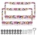 LIN KANG Florals Hummingbird License Plate Frames 2 Pack Personalise Pink Car Plate Frame Universal Accessories Aluminum Car Tag Frames for Women Fits Standard US Vehicles - Image 2
