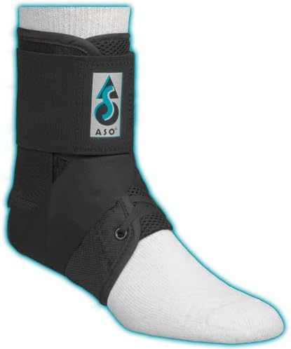 ASO Ankle Stabilizing Orthosis w Plastic Stays fits left or right black
