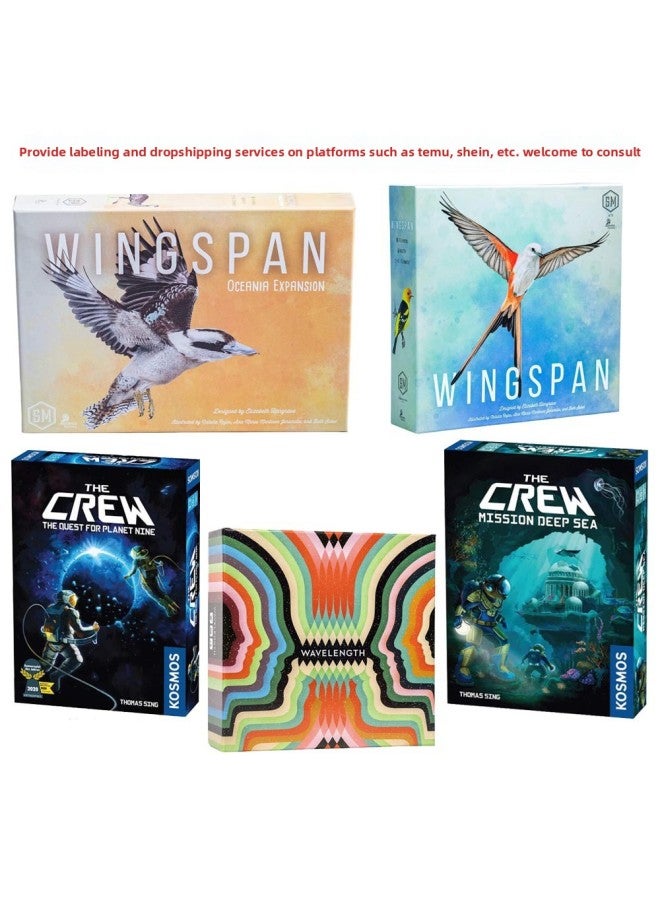 Wavelength Wingspan Hummingbird Wavelength Full English Family Gathering Board Game Card Party Game-Color:Radio Wave - Image 2