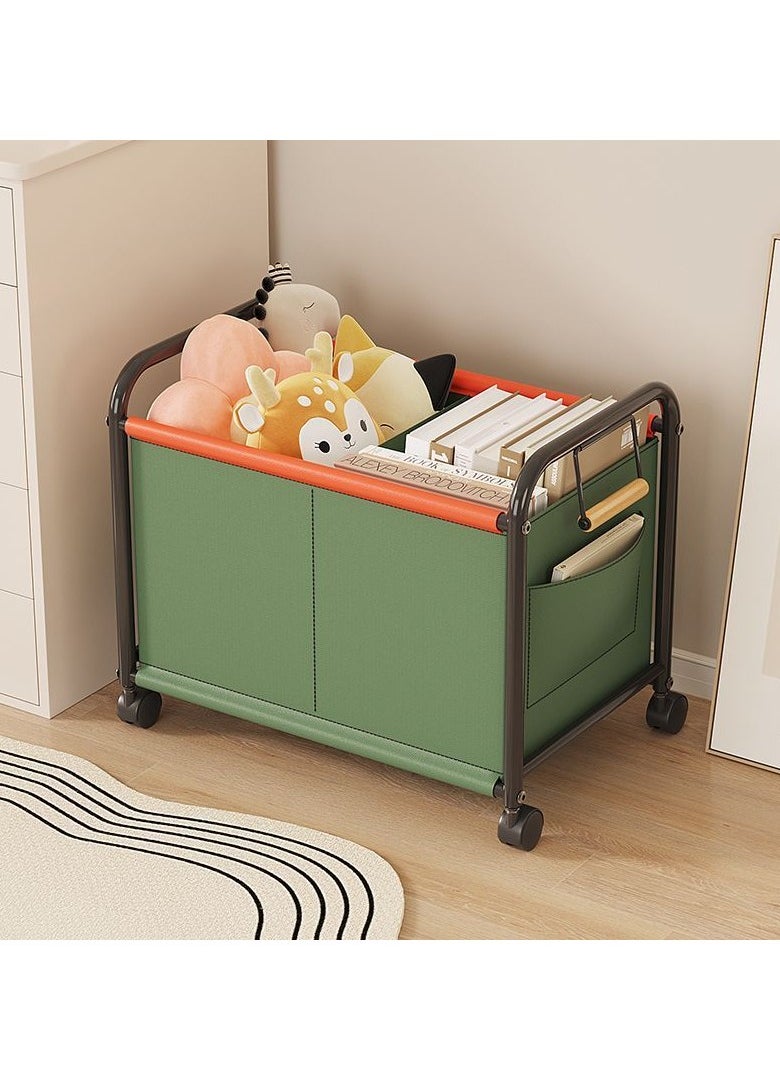 GUDOO - Playroom Toy Organizer with Wheels Toys Storage Bins Toy Box for Playroom Toy Storage Organizer Toy Bin Green 49 * 37 * 48cm - Image 1