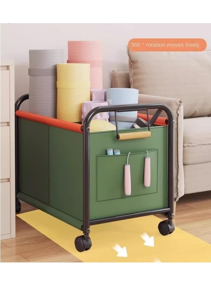 GUDOO - Playroom Toy Organizer with Wheels Toys Storage Bins Toy Box for Playroom Toy Storage Organizer Toy Bin Green 49 * 37 * 48cm - Image 1