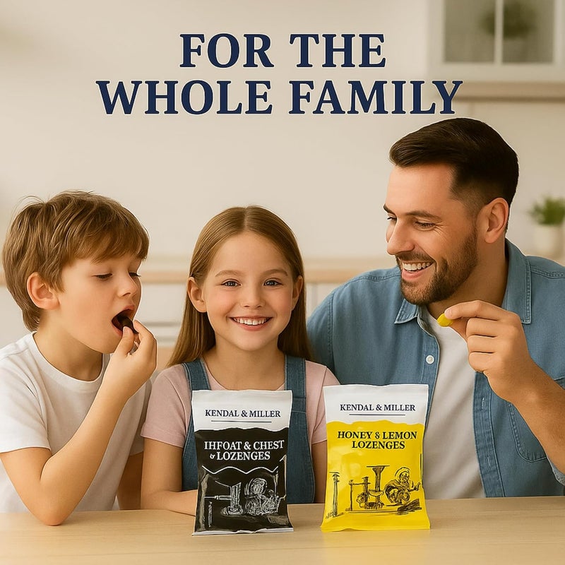 2 Pack Honey & Lemon + Throat & Chest Menthol Lozenges (2 Ã— 110 g, 220 g Total) â€“ Value Cough Sweets in Resealable Bags for Soothing Fresh Breath - Image 5