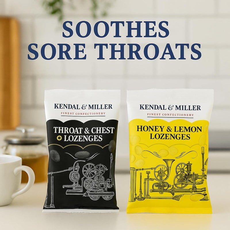 2 Pack Honey & Lemon + Throat & Chest Menthol Lozenges (2 Ã— 110 g, 220 g Total) â€“ Value Cough Sweets in Resealable Bags for Soothing Fresh Breath - Image 4
