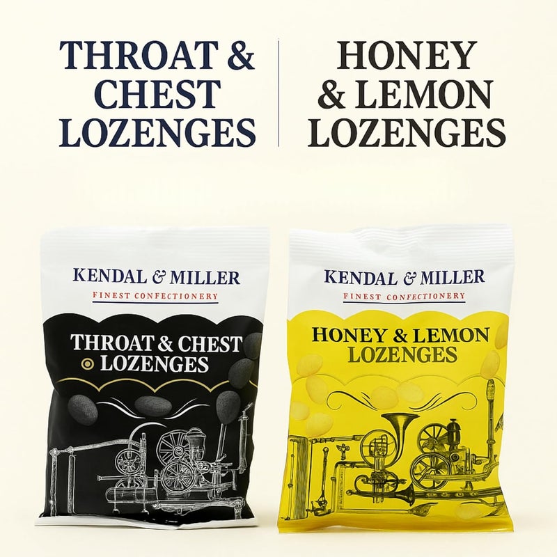 2 Pack Honey & Lemon + Throat & Chest Menthol Lozenges (2 Ã— 110 g, 220 g Total) â€“ Value Cough Sweets in Resealable Bags for Soothing Fresh Breath - Image 2