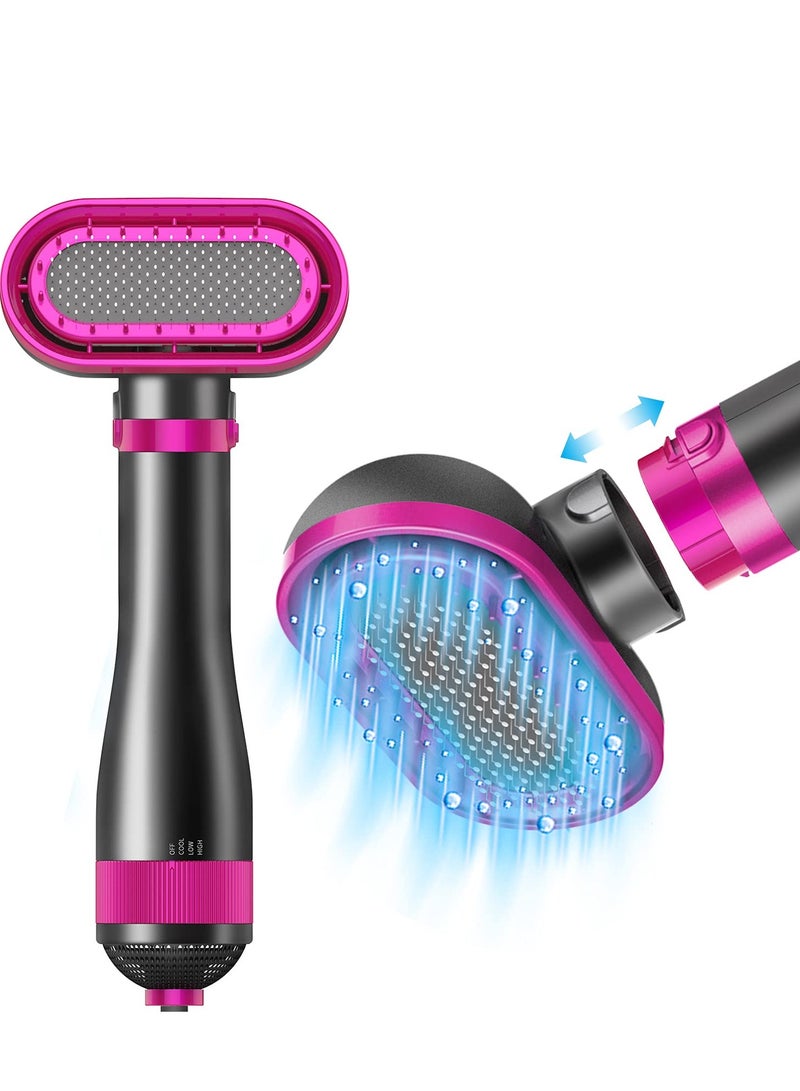 2-in-1 Pet Hair Dryer Brush for Small and Medium Dogs and Cats - Professional Silent Dryer with 2 Heat Settings and 3 Adjustable Airflow Levels. Perfect for Home Grooming! - Image 1