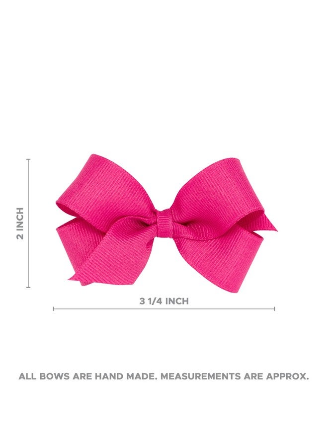 Wee Ones Girls' Mini Genuine Seersucker Fabric Bowtie with Tails on a WeeStay Hair Clip, Handmade, Mini Sized Bow, White - Image 5