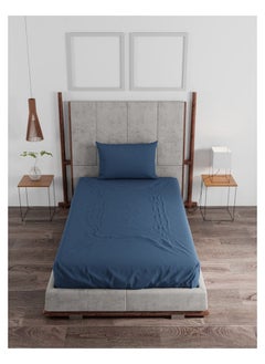 Raymond Raymond Home 2 SINGLE BED SHEET+ 2 Pillowcases Super Soft 120 TC Pure Cotton (152x229 cm ,46x69 cm) Flat sheet & 2 PillowCases  - Image 2