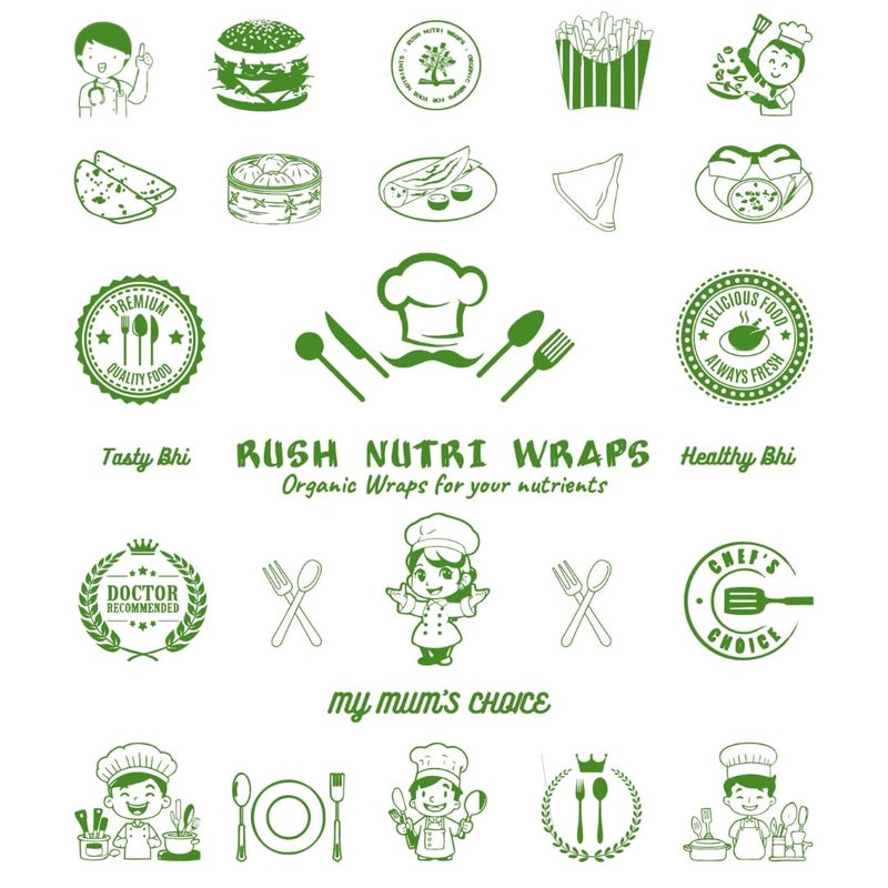 RUSH NOTE BOOKS Rush Premium 50 Mtr Nutri Wrap Food Wrapping Paper with Sealing Sticker, Non-Sticky Butter Paper for Roti Use as Parchment for baking cake or roti clothes wrap - Image 3