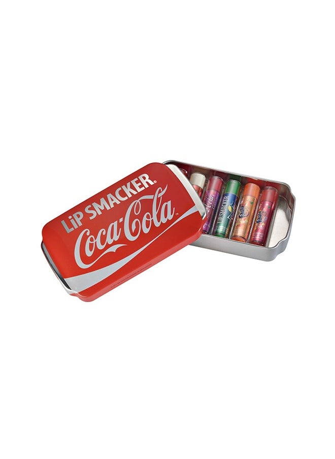 Lip Smacker Pack Of 6 Coca Cola Lip Balm - Tin Box  - Image 1