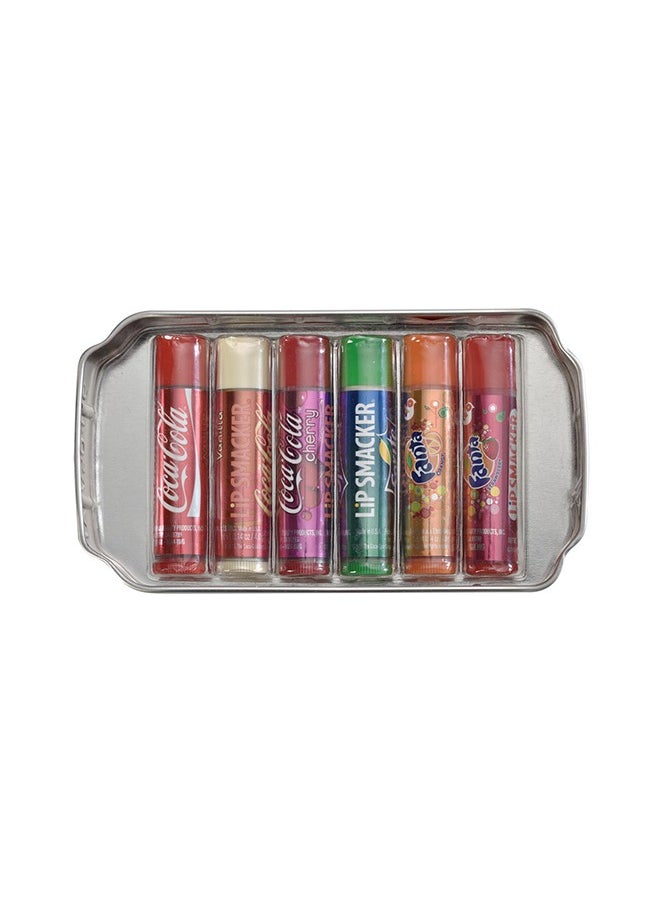 Lip Smacker Pack Of 6 Coca Cola Lip Balm - Tin Box  - Image 2