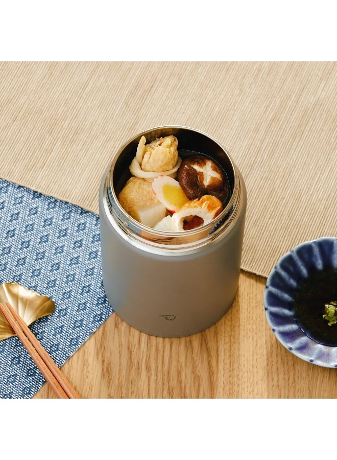 Zojirushi Zojirushi Stainless Steel Vacuum Insulated Food Jar,0.52L,Medium Gray (Hm)