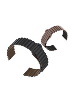 Xonda Band Apple Watch 42/44/45MM  Samsung  Huawei 22 Chocolate Black  - Image 3