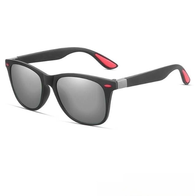 Generic Classic Fashion Sunglasses UV Protection Men P21 C5 black frame Red Rice nail white Mercury 