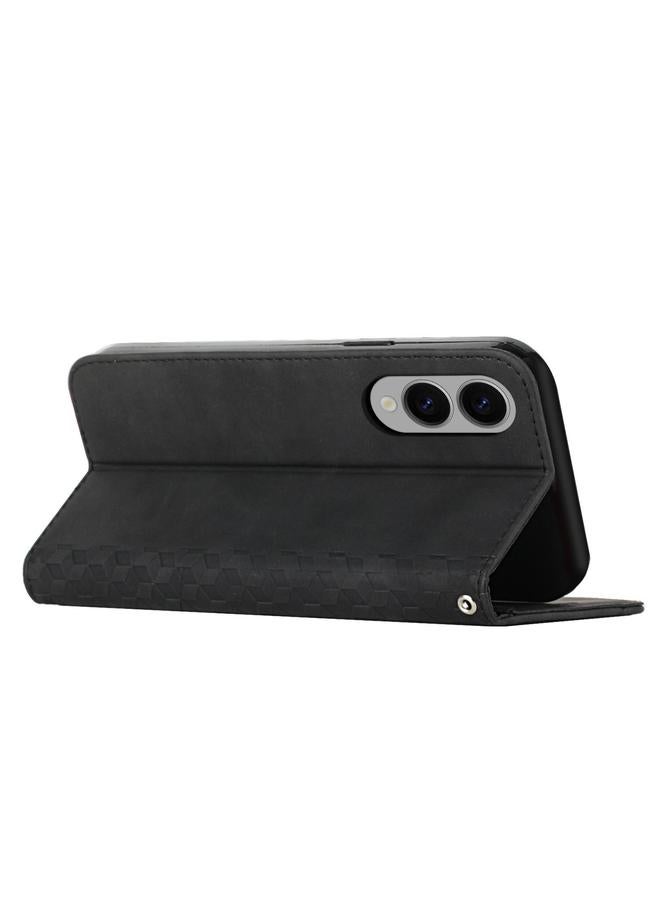 S-TOP Case For Samsung Galaxy S25 Edge 5G Diamond Splicing Skin Feel Magnetic Leather Phone Case - Image 3