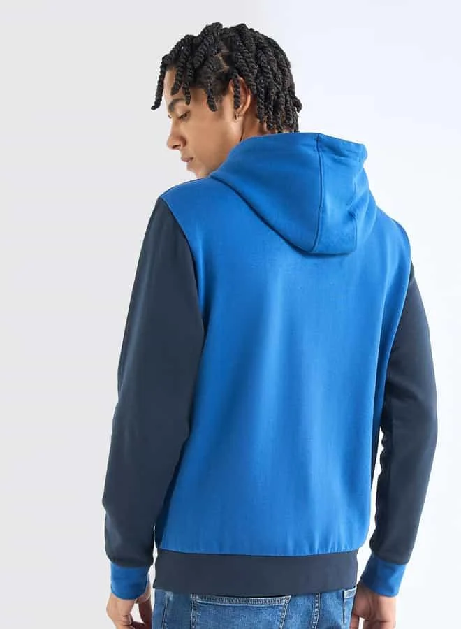 Splash FAV Colourblock Long Sleeves Hoodie with Zip Closure