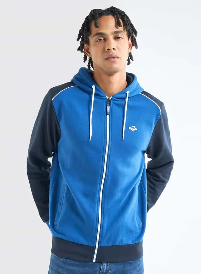 Splash FAV Colourblock Long Sleeves Hoodie with Zip Closure