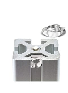 Y&D T Nuts T-Slot Nut Hammer Head Fastener Nickel-Plated Carbon Steel Sliding for Aluminum Profile, 100pcs M5 Half Round Roll in T-Nut Sturdy and Durable, Convenient Your Storage Use  - Image 3