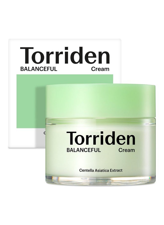 Torriden Torriden BALANCEFUL Cica Cream, Soothing and Nourishing Moisturizer that Hydrates, Moisturizes, and Soothes with 5 Different Centella Asiatica Extract for Oily, Combo, and Sensitive Skin  - Image 1