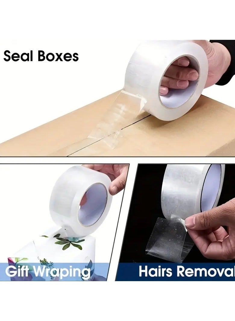 Generic Heavy Duty Clear Packing Tape 2 Inch x 600 Yards, Strong Adhesive Packaging Tape for Moving, Shipping, Storage, Sealing Boxes, Postal Bags, Cartons & Office Supplies, 6 Rolls - Image 4