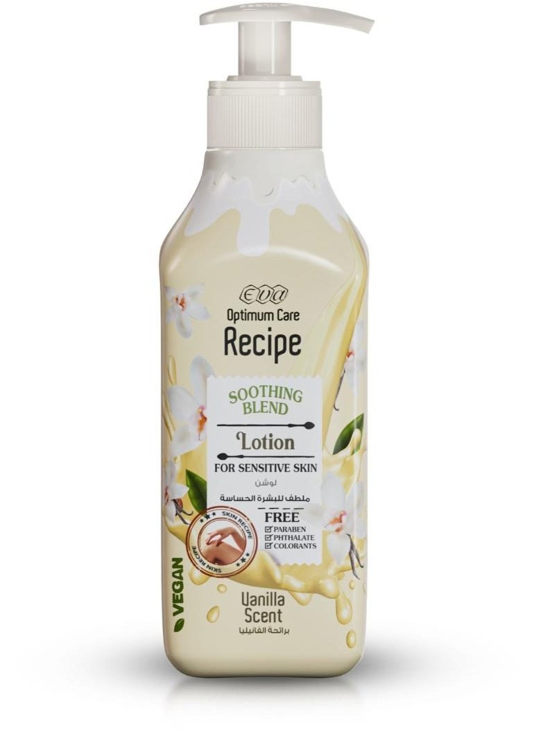 Eva Eva Soothing Blend Lotion For Sensitive Skin Vanilla Scent 370ML 