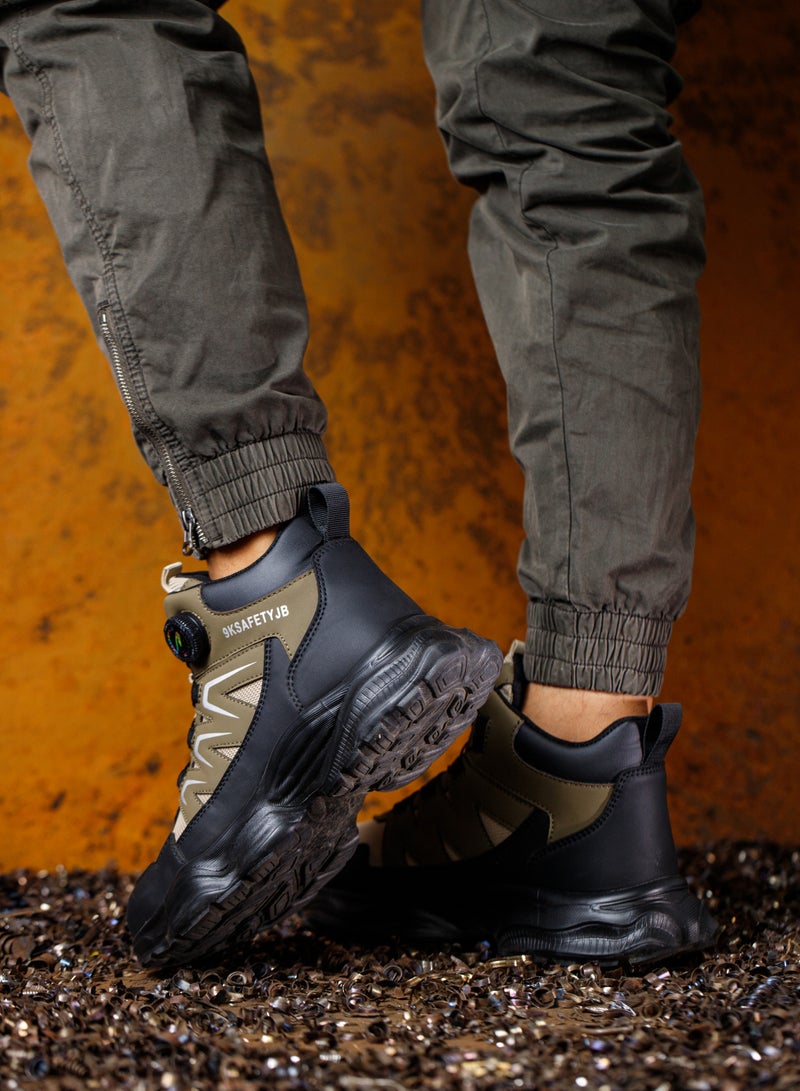 Work Shoes Men's High Lightweight Safety Boots Women's Breathable Safety Shoes Sporty Steel Cap Shoes Work Safety Shoes 45  - Image 3