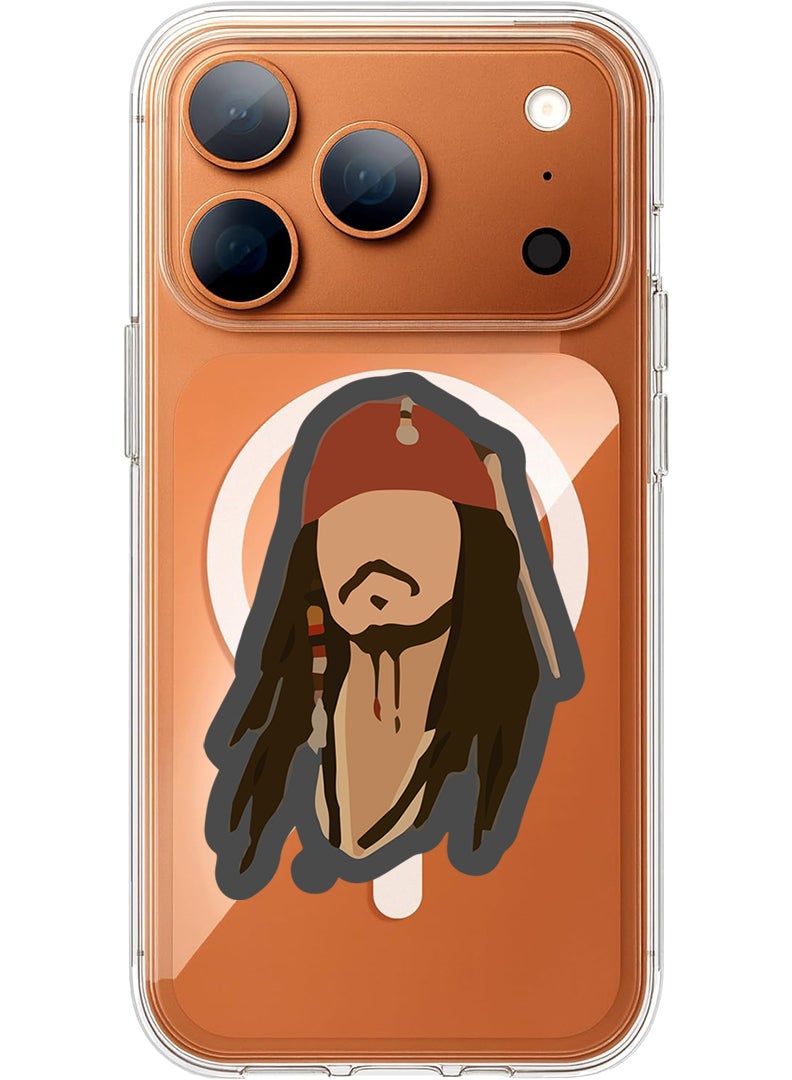 Theodor Magnetic Case for Apple iPhone 17 Pro Compatible with MagSafe Wireless Charging, Shockproof Phone Bumper Cover - Pizza - Image 1