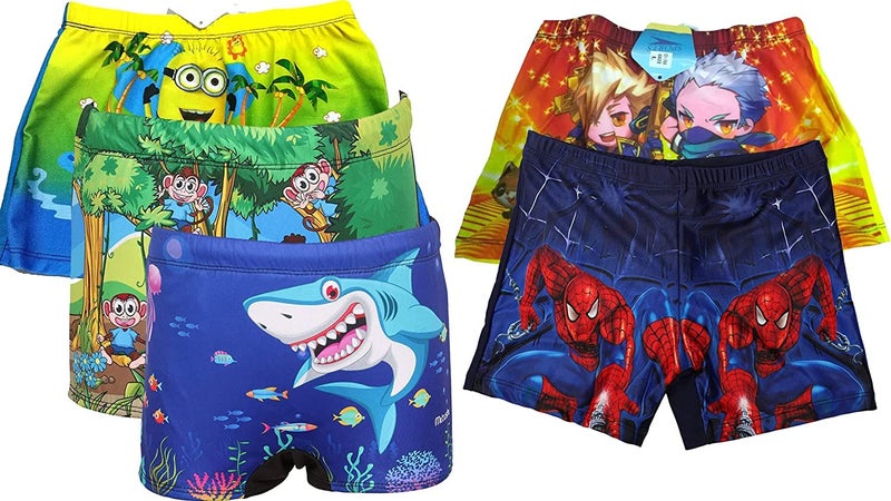 Drauss® Boys Swimming Kit with 1 Swimming Shorts, 1 Anti Fog Swimming Goggles, 1 Silicone Swimming Cap, 2 Ear Plugs (2-4 Years, Red) - Image 5