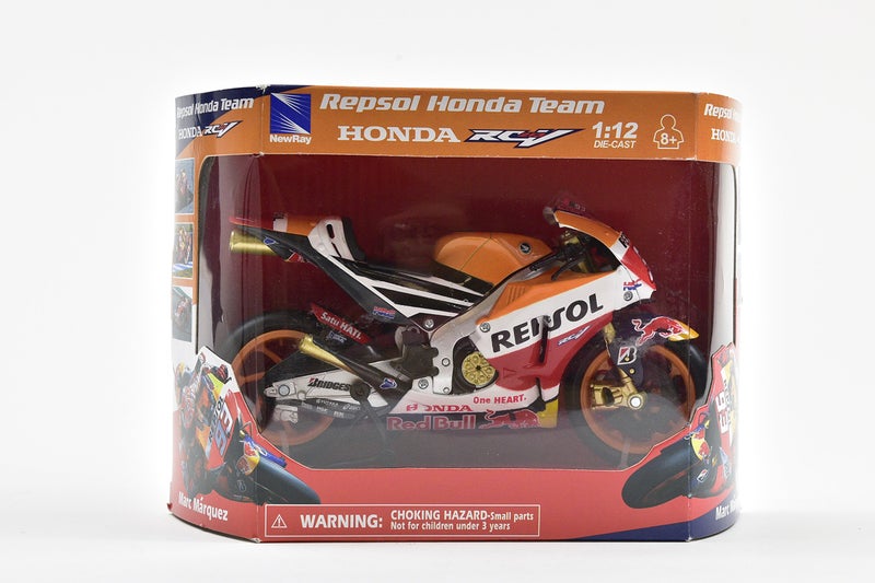 New-Ray New Ray Honda RC213V Motorcycle #93 Marc Marquez Repsol Honda Team MotoGP (2015) 1/12 Diecast Model - Image 2