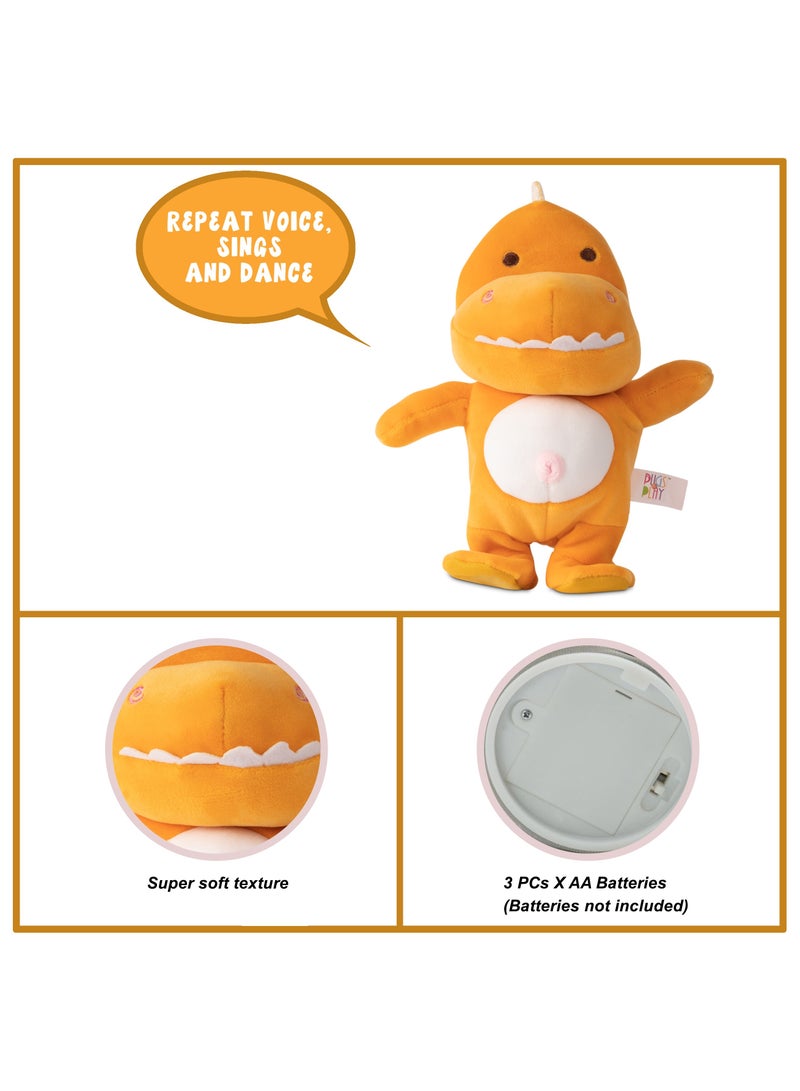 Pugs At Play Walking & Talking Rex 9-Inches, Battery Operated | Interactive Plush Toy - Image 2