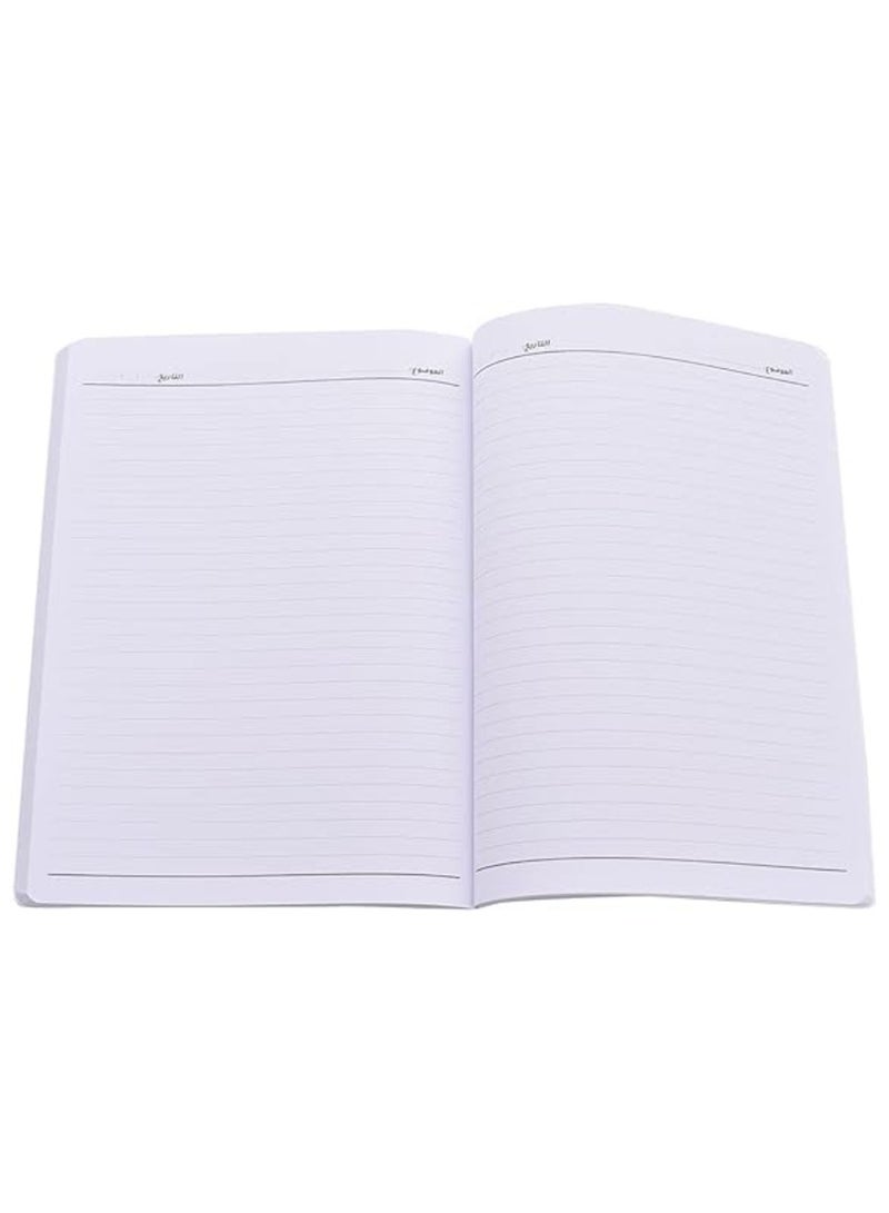 دفتر عربي مدبس  ورقة مسطرة 28*21 سم - متعدد الالوان - Image 3