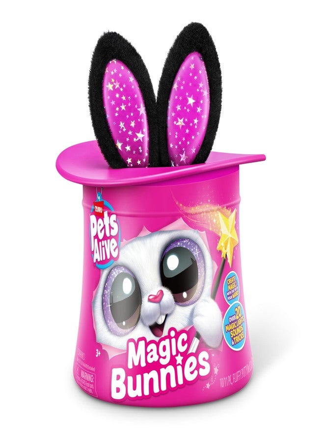 Pets Alive Magic Bunnies (Sootie) by ZURU Electronic Plush Unboxing Surprise Interactive Magic Toy - Image 2