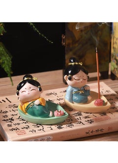 Y&D Chinese-style Antique Creative Gift Tang Dynasty Girl Travel Creative Souvenir Home Desktop Decoration Small Ornaments Incense Insert-B  - Image 1