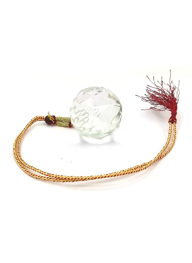 Plus Value Plus Value Feng Shui Vastu Hanging Crystal Ball for Positive Energy Good Luck Sun Catcher Photography Items for Home Office Balcony Door Window Decoration and Gifting Rainbow Glass 50mm  - Image 2