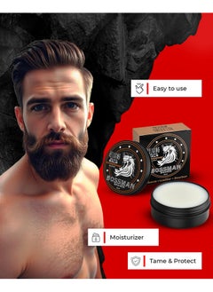 bossman Relaxing Beard Balm - Beard Tamer, Relaxer, Thickener And Softener Cream - Beard Care Product - Made In Usa (Stagecoach Scent)  - Image 2