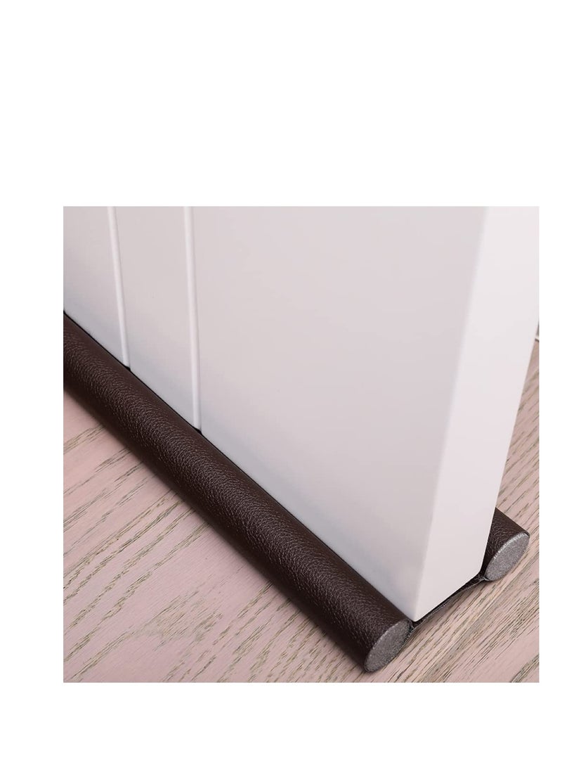 SOLARAE Door Draft Stopper, 1 Pcs Under Door Draught Excluder, Brown Noise Blocker Draft Stopper, Prevent Bugs Coming Draught Excluder for Bottom of Door Keeping Warm - Image 1