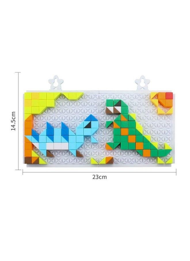 Vibgyor Vibes - 210 Pc Diy Dinosaur Building Blocks Jigsaw Puzzle - Image 1