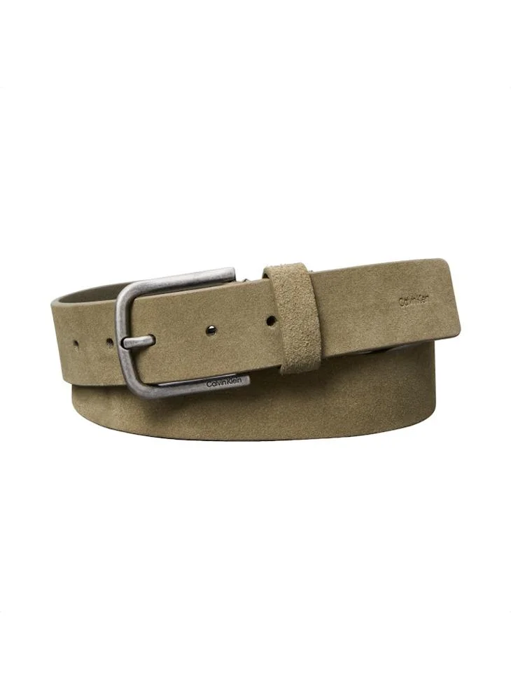 CALVIN KLEIN Round Suede Buckle 35MM Fixed Belt