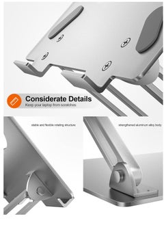 Generic Adjustable Laptop Stand for Desk, Ergonomic Aluminum Laptop Holder with Vent for Elevating Laptop, MacBook Air, Pro, Dell XPS, Samsung 11-17 inch  - Image 2