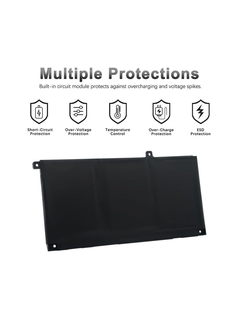 Terabyte REPLACEMENT JK6Y6 Laptop Battery Compatible for Dell Latitude 3410 3510 Vostro 5300 5401 5501 Inspiron 5300 5401 5408 5501 5508 5400 7405 7300 7500 2-in-1 Silver C5KGSeries 6 CF5RH H5CKD 11.25V 40Wh 3Cell - Image 5