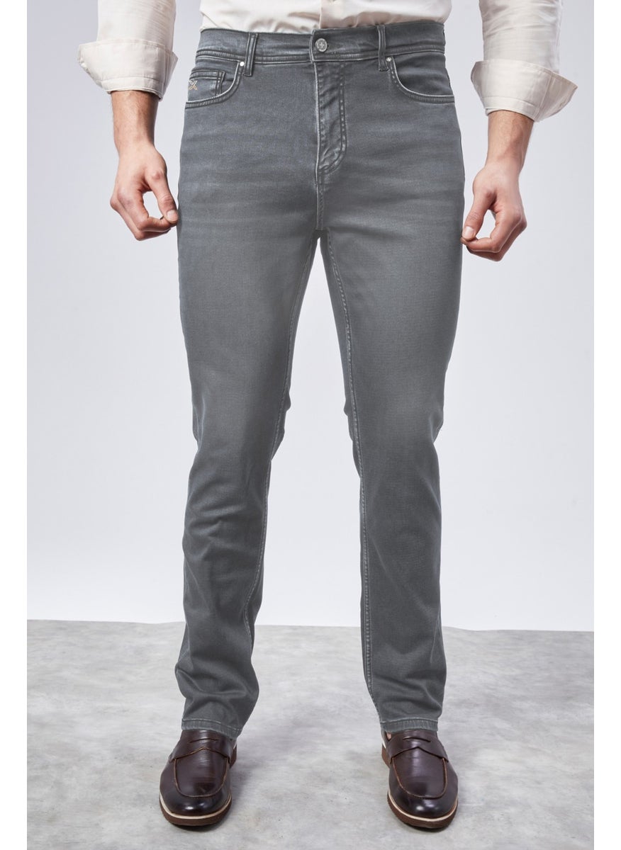 Cedy Denim - Xcedy Premium Men's Classic 5 Pocket High Waist Regularfit Flexible Pipe Leg Trousers - Image 1
