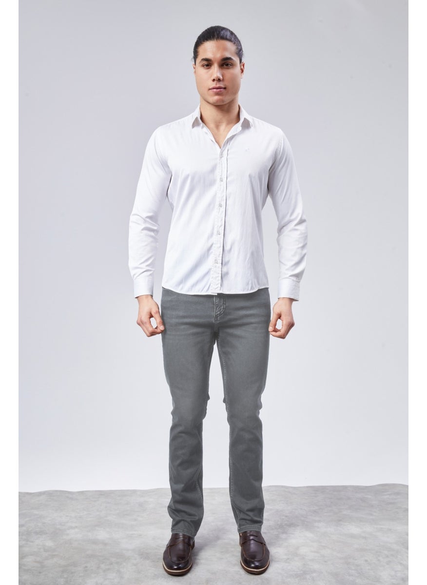 Cedy Denim - Xcedy Premium Men's Classic 5 Pocket High Waist Regularfit Flexible Pipe Leg Trousers - Image 1
