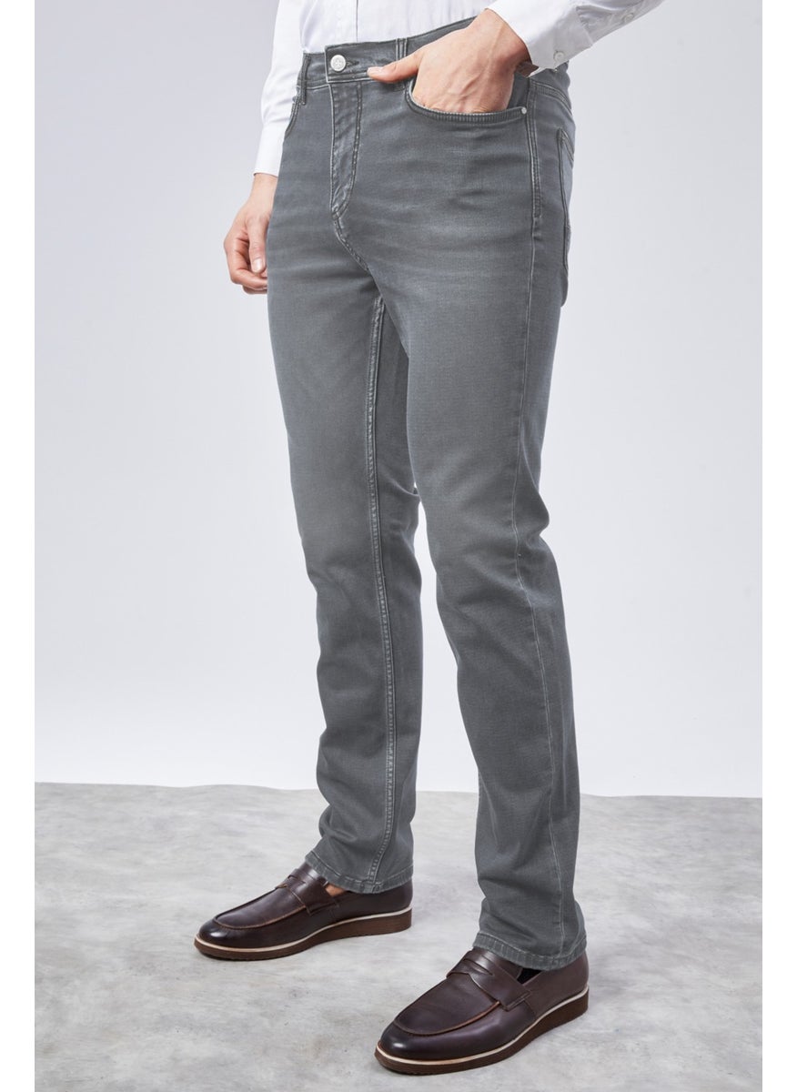 Cedy Denim - Xcedy Premium Men's Classic 5 Pocket High Waist Regularfit Flexible Pipe Leg Trousers - Image 1