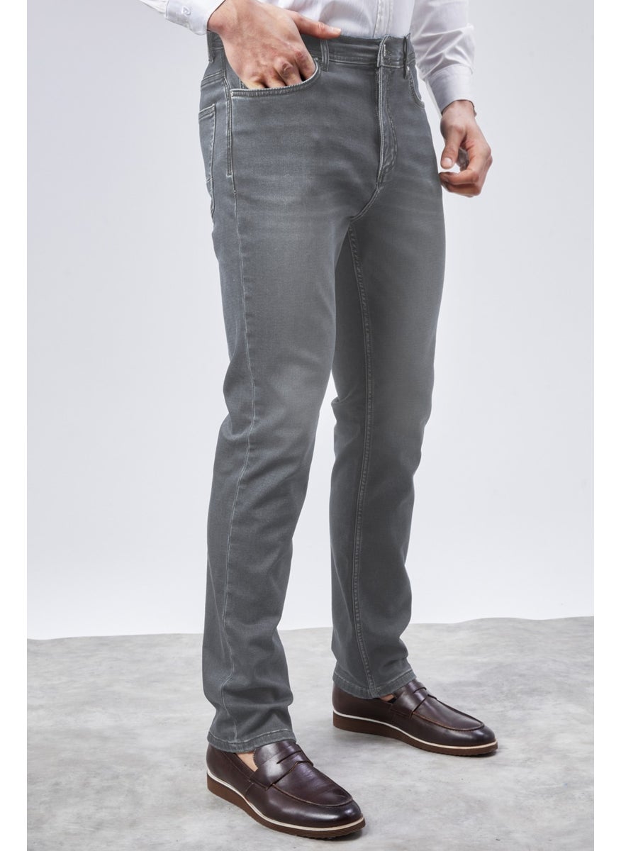 Cedy Denim - Xcedy Premium Men's Classic 5 Pocket High Waist Regularfit Flexible Pipe Leg Trousers - Image 1