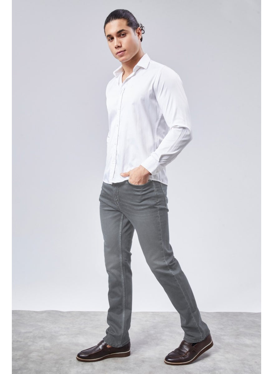 Cedy Denim - Xcedy Premium Men's Classic 5 Pocket High Waist Regularfit Flexible Pipe Leg Trousers - Image 1