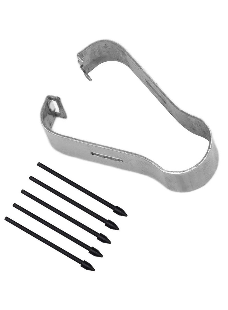 5Pcs Universal Stylus Replacement Tips For Tab S6/S7/S6 Lite/Note10/Note 5G/Note20 Accurate Sensitive Touch Screen Stylus Nibs Pencil Tips With Tweezer (Black) - Image 1